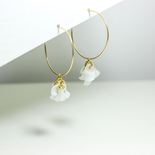 Lora White Hoops